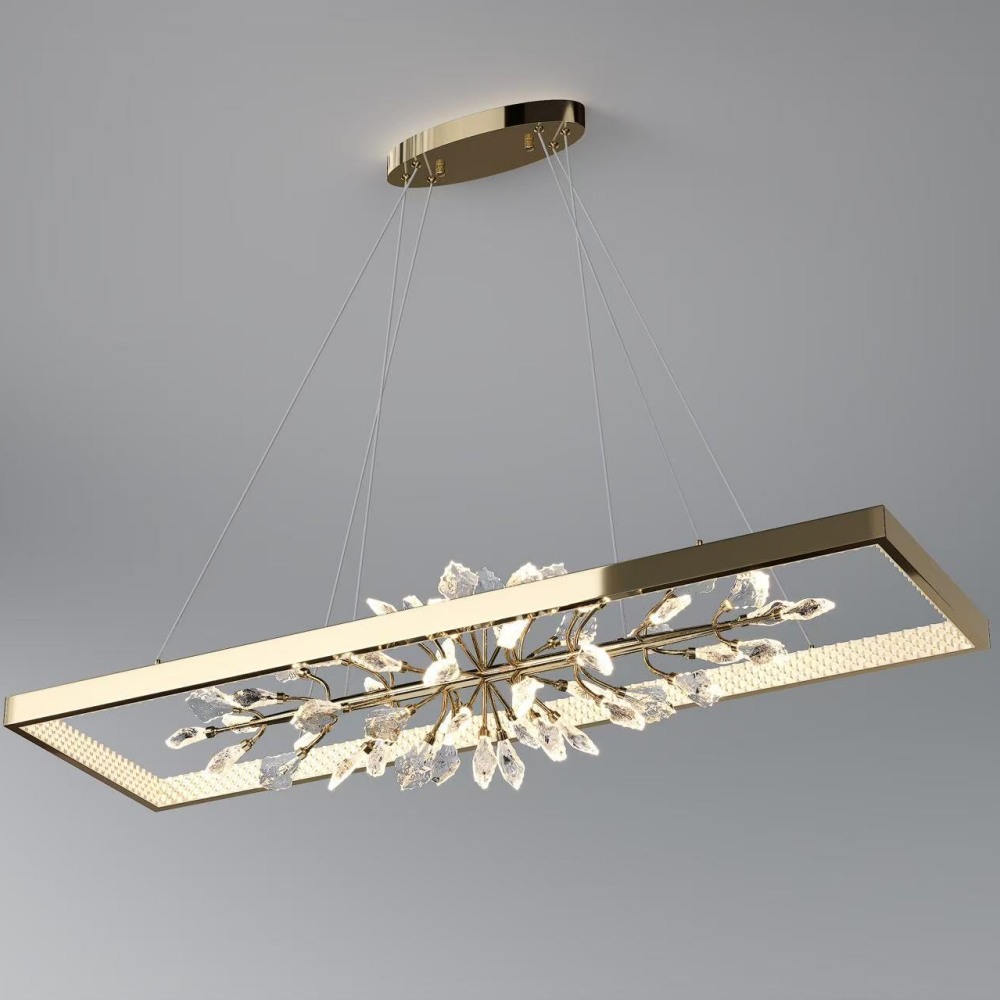 Brushed Nickel Crystal LED Chandelier L1200mm (3)