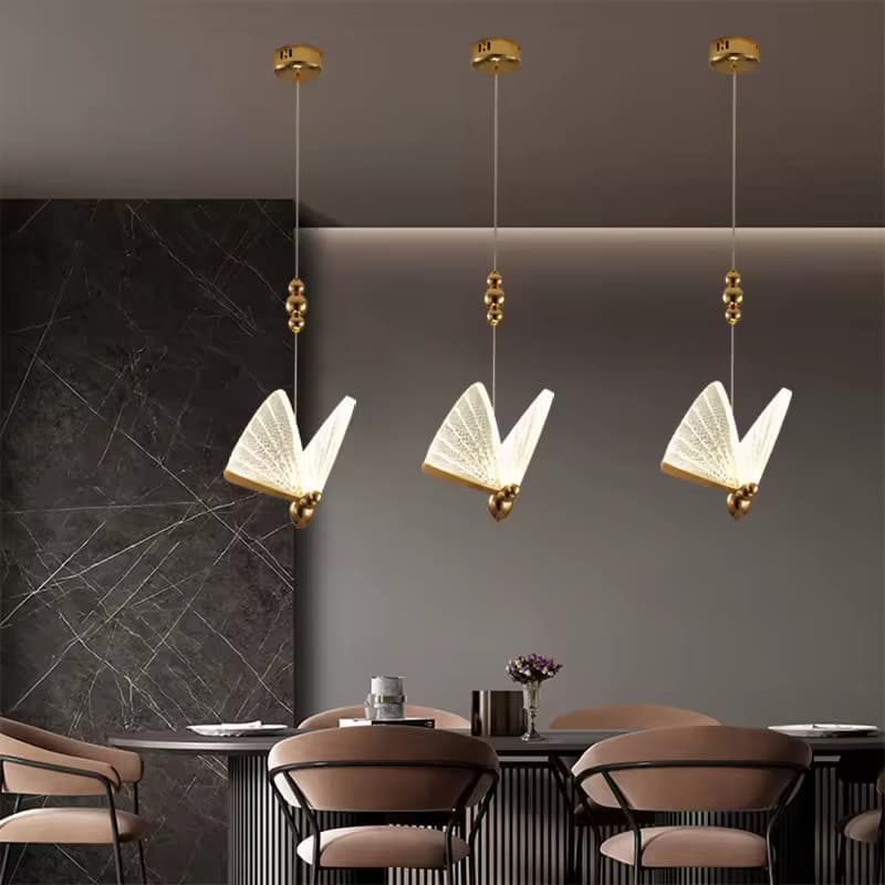 Enamel Butterfly Cascade Chandelier – Artistic Hand-Painted Motif – LM7115 (2)