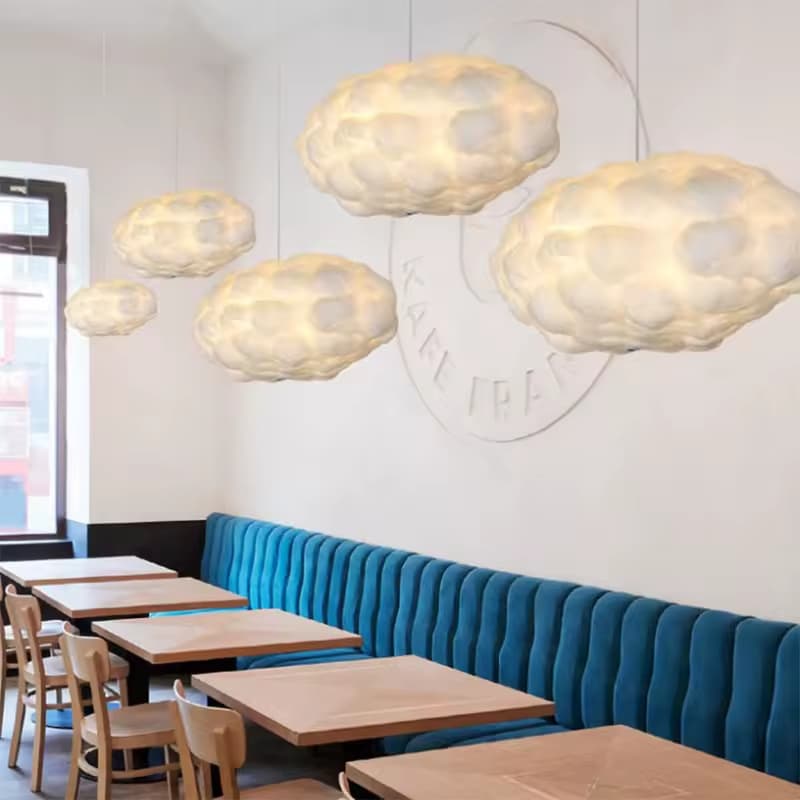 Floating Cloud Cluster Pendant Set – Multi-Light Installation Art – LM7108 (1)