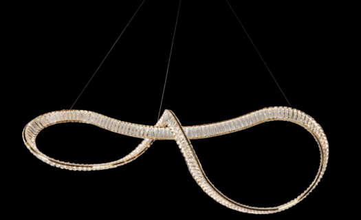 Gold Crystal Grand Chandelier LED L1800mm