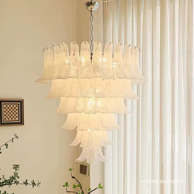 Hand-Blown Glass Bellflower Chandelier – Organic Artisan Design-LM7101 (3)